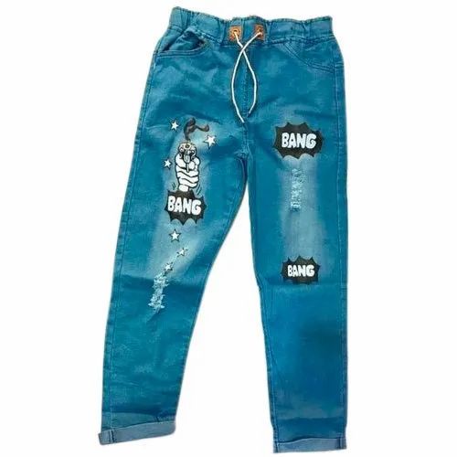 Fashion Biz Loss Fit Printed Denim Jeans