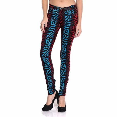 Womens Printed Jeans