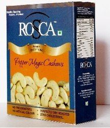 Rosca Pepper Magic Cashew, Packaging Size: 180 gm, Packaging Type: Vacuum Pack