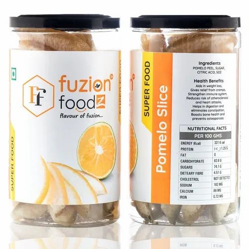 A Grade Fuzion Foodz Dehydrated Pomelo Slice, Packaging Size: 190g, Packaging Type: Bottle