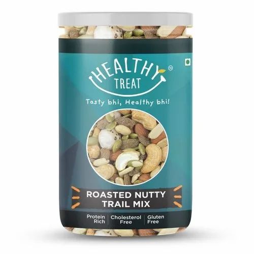 Healthy Treat Roasted Nutty Trail Mix, Packaging Type: Jar, Packaging Size: 350 gm