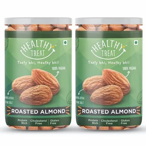 Healthy Treat Roasted California Almond 400gm - Pack Of 2 - 200 Gm Each