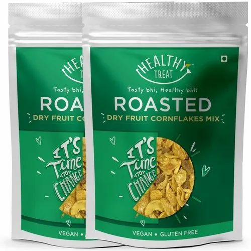 Healthy Treat Roasted Dry Fruit Cornflakes Mix 300 gm, pack of 2-150 gm each (Roasted Namkeen)