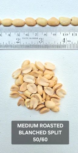 Splits Medium Roast Oven Roasted Blanched Split Peanut 50/60