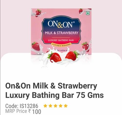 A Grade Milk and strawberry, Packaging Size: 75 Grams