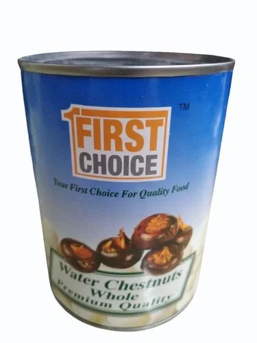 First Choice Water Chestnuts Whole, Packaging Size: 552gm, Packaging: Tin