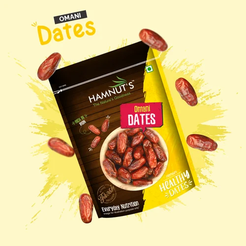 Brown Type: With Seed Omani Dates, Packaging Size: 250 g