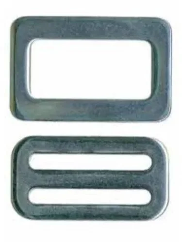 Silver Rectangle Safety Harness Buckle