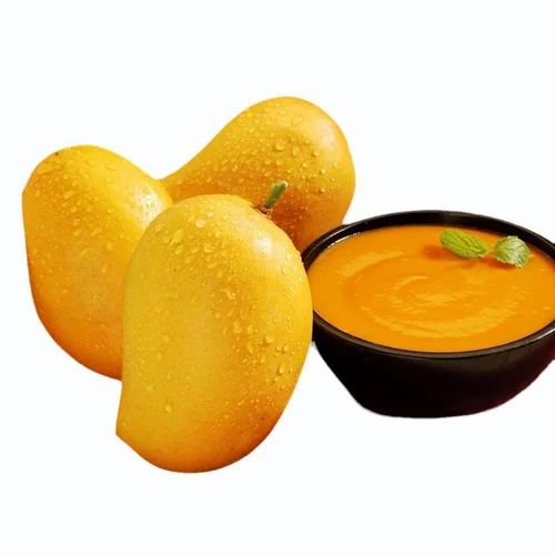 Agrosyn Impex Bright Yellow Totapuri Mango Pulp (1 Kg)