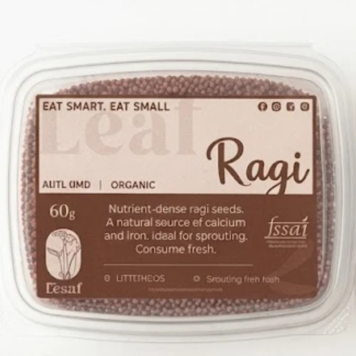 60g Organic Nutrient Dense Ragi microgreen leaf