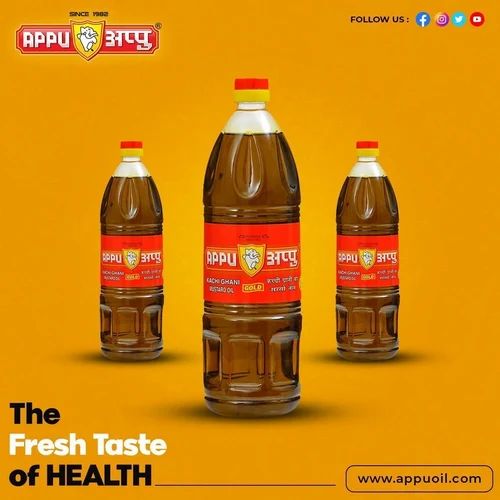 Appu Kachi Ghani Mustard Oil, Packaging: 100 and 200 mL