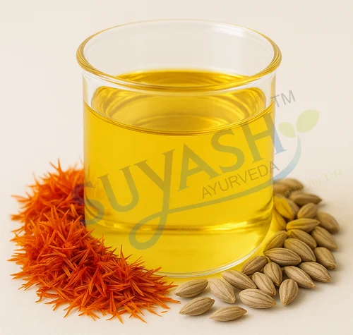 Suyash Ayurveda Safflower Oil Premium Cold Pressed High Oleic (200 Kg Barrel)