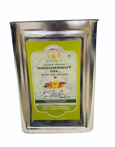 15Kg Wood Pressed Ultra Virgin Peanut Oil