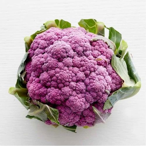 A Grade Organic Violet Cauliflower, Packaging: Loose