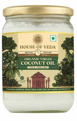 Organic Coconut Oil in Glass Bottle (500 ml)