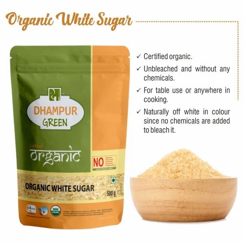 Indian Organic White Sugar, Packaging Size: 500gm, Packaging Type: Packet