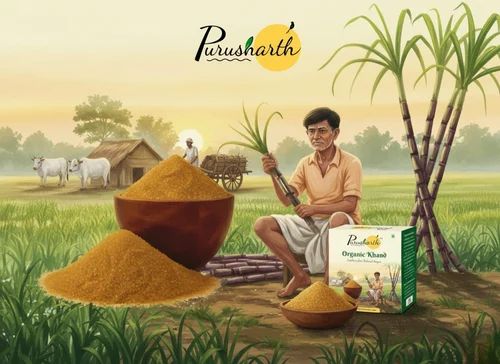 Indian Organic Brown Sugar, Powder, Packaging Size: 50 Kg