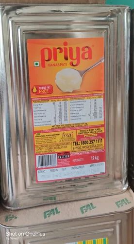 Alfa Priya vanaspati Ghee, Tin, 15 kg