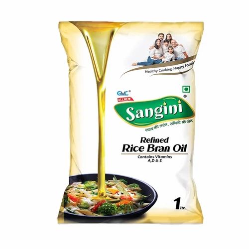 Sangini Refined Rice Bran Oil, Packaging Size: 1 L