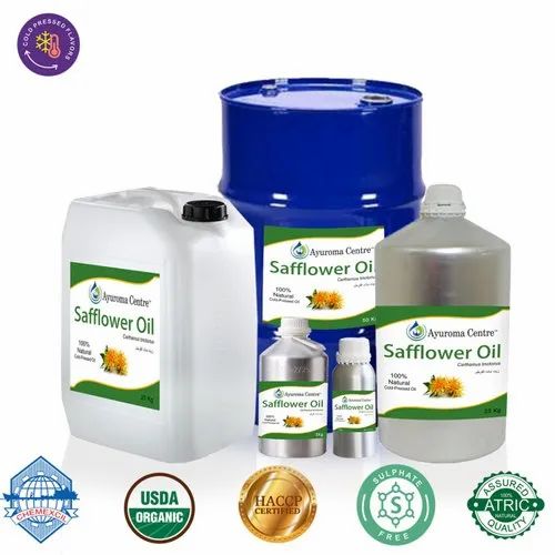 Cold Pressed Safflower Seed Oil, Type: High Linoleic, 1 Kg