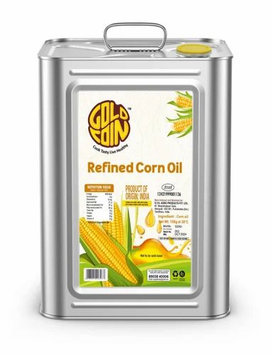 15 L Gold Coin Refined Corn Oil, 15litre