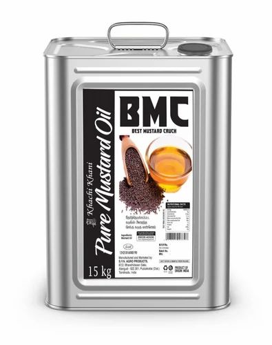 15 L BMC Pure Kachi Ghani Mustard Oil
