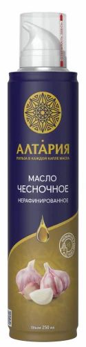 ALTARIA Unrefined Sunflower Oil with Garlic Extract, 250 ml