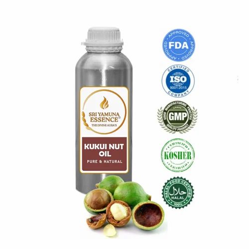 Liquid Mono Saturated Pure And Natural Kukui Nut Oil, Moisturized