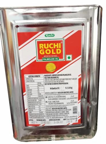 15Kg Ruchi Gold Palmolein Oil, RBD Palm Olein