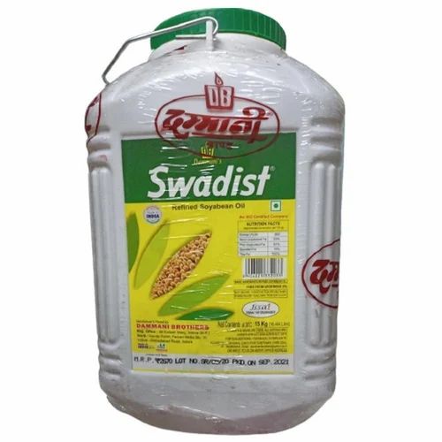 SWADIST SOYA OIL 15 Ltr Gol Jar, Packaging Size: 15litre