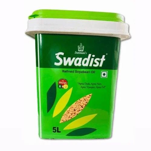 SWADIST SOYA OIL 5 Ltr Bkt, Lowers Cholestrol