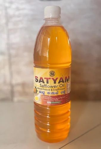 1L Satyam Wood Cold Pressed Safflower Oil
