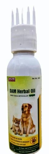 50 ml DAM Veterinary Herbal Oil for ticks and mice, Packaging Type: Plastic Bottle