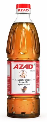 500 mL Azad Kacchi Ghani Mustard Oil Bottle