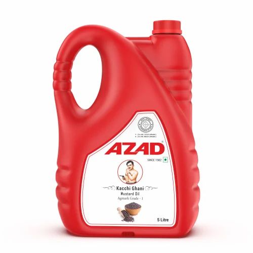 5 L Azad Kacchi Ghani Mustard Oil Can