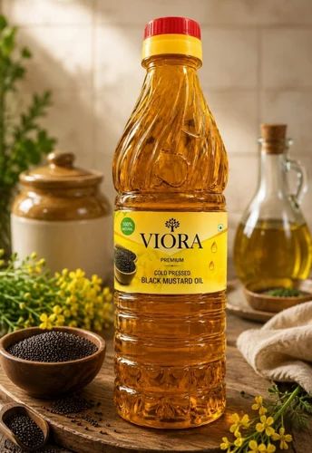 Viora 500 Ml Cold Pressed Black Mustard Oil