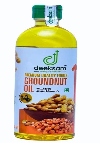 Wooden Cold Pressed Groundnut Oil, 1 L