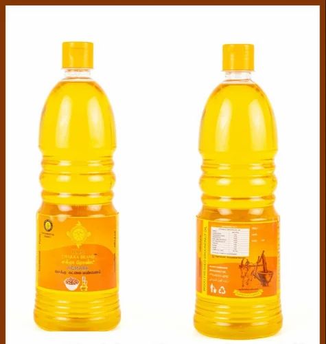 Wood Pressed Groundnut Oil (Bold Groundnut) - 1 L Plastic Bottle