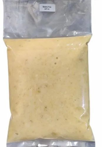 Yellow Banana Pulp, Packaging Type: Packets, Packaging Size: 1 Kg