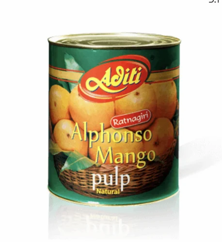 Aditi Alphanso Mango Pulp, Packaging Type: Tin