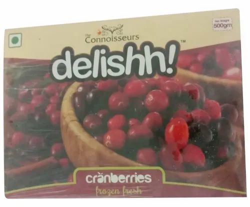 A Grade Frozen Fresh Cranberries, Packaging Type: Box, Packaging Size: 500g