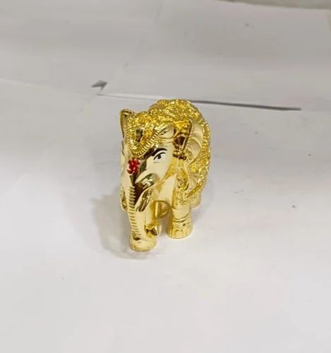 Gold Gajalaxmi Elephant Statue