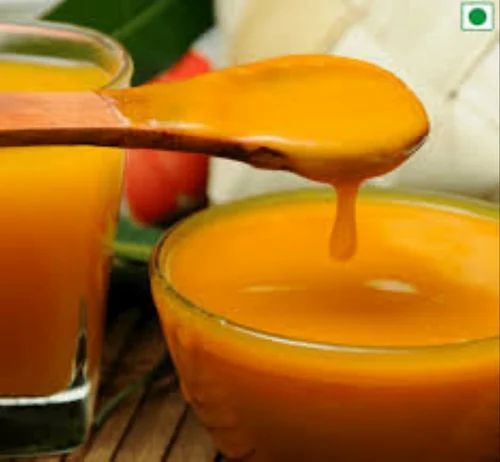 Orange Yellow Kesar Mango Pulp, Packaging Type: Plastic Pouch, Packaging Size: 50 Kg