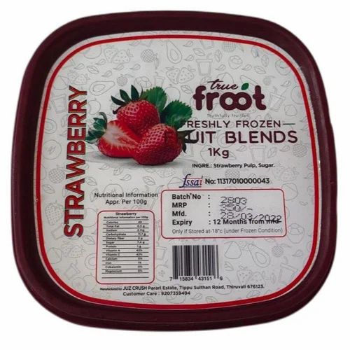 Strawberries STRAWBERRY FRUIT PULP, Packaging Size: 1KG