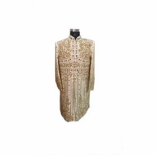Golden Embroidery Men Sherwani