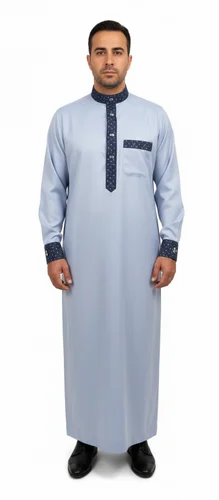 Polyester Mens Thobe Jubba Muslim Dress