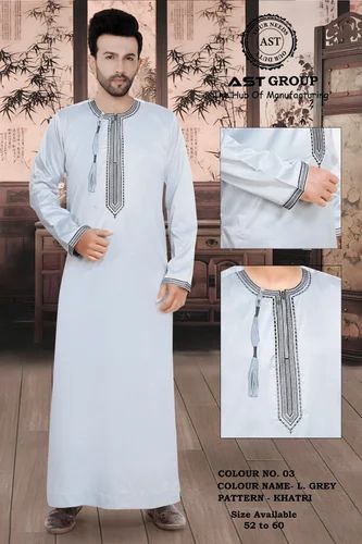 Cotton Indian Omani Emboidry Thobes