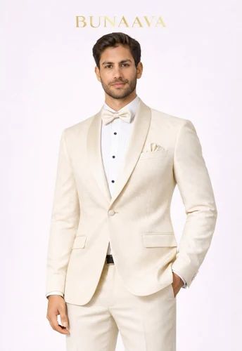 Silk Blend Slim Fit Men Wedding Suits