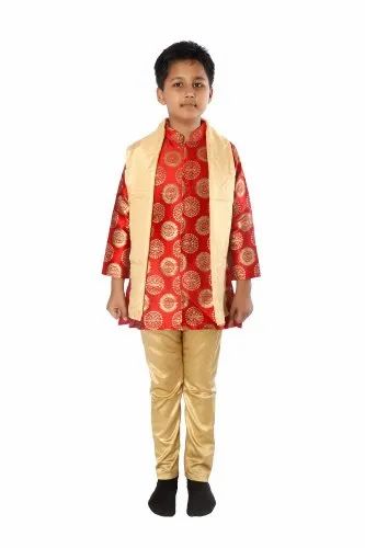Achkan Churidar Suit Dress Costume For Boys