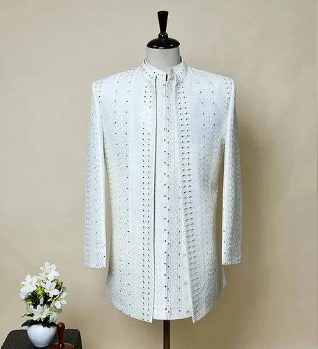 White Groom Sherwani